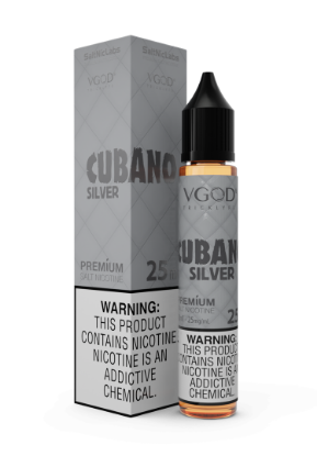 تصویر  VGOD SaltNic E liquid Cubano Silver || سالت نیکوتین ویگاد کوبانا سیلور