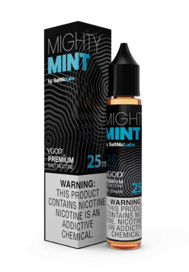 تصویر  VGOD SaltNic Eliquid Mighty Mint || سالت نیکوتین ویگاد 