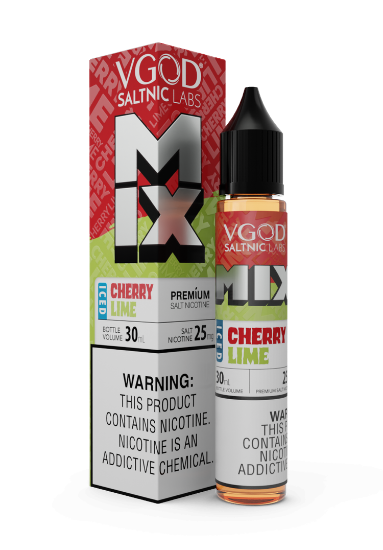 تصویر  VGOD SaltNic E liquid MIX Iced Cherry Lime || سالت نیکوتین ویگاد گیلاس و لیمو