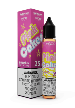 تصویر  VGOD SaltNic Eliquid Pink Cakes || سالت نیکوتین ویگاد طعم کیک