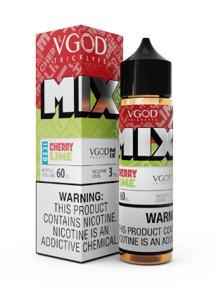 تصویر  VGOD Juice  E liquid MIX Iced Cherry Lime || جویس ویگاد گیلاس و لیمو