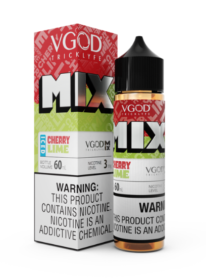 تصویر  VGOD Juice  E liquid MIX Iced Cherry Lime || جویس ویگاد گیلاس و لیمو