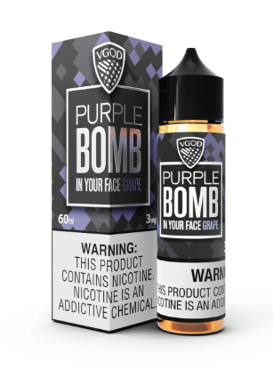 تصویر  VGOD Juice  E Liquid Purple Bomb || جویس ویگاد بمب انگور