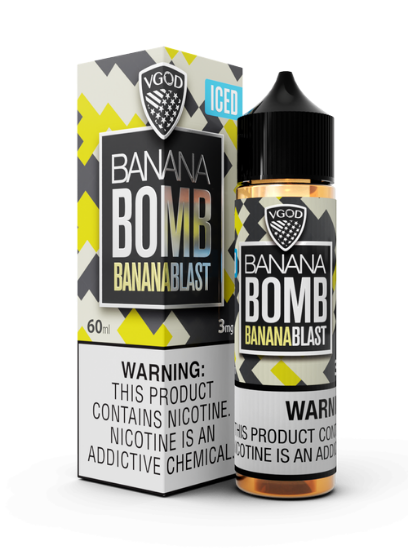 تصویر  VGOD Juice  Eliquid Iced Banana Bomb || جویس ویگاد بمب موز یخ