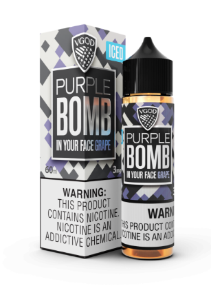 تصویر  VGOD Juice  Eliquid Iced Purple Bomb || جویس ویگاد 