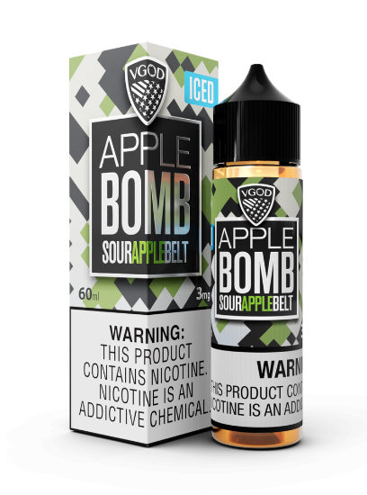 تصویر  VGOD Juice  Eliquid Iced Apple Bomb || جویس ویگاد اپل بمب یخ