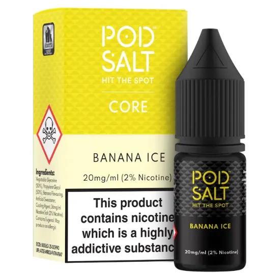 سالت نیکوتین پاد سالت موز یخ (Pod Salt Banana Ice)