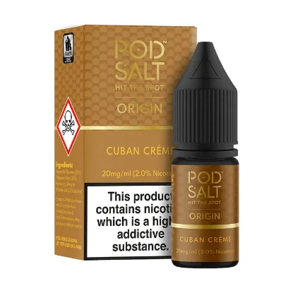 تصویر  Pod Salt Origin Cuban Creme 10ml Nicotine Salt || سالت نیکوتین پاد سالت سری اوریجین تنباکو وانیل