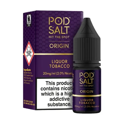 تصویر  Pod Salt Origin Liquor Tobacco 10ml Nicotine Salt || سالت نیکوتین پاد سالت اوریجین لیکور تنباکو