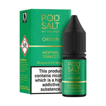 تصویر  Pod Salt Origin Menthol Tobacco 10ml Nicotine Salt || سالت نیکوتین پاد سالت اوریجین منتول تنباکو