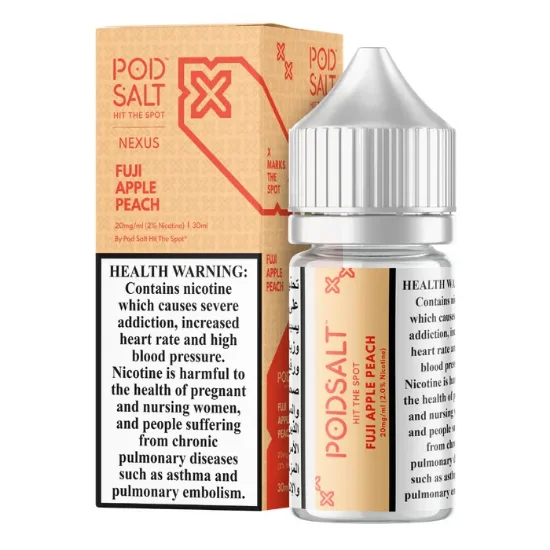 سالت نیکوتین پاد سالت نکسوس سیب فوجی هلو (Pod Salt Nexus Fuji Apple Peach)