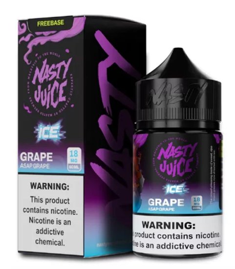 تصویر  جویس انگور نستی (آساپ گریپ) | Nasty Juice Asap Grape Freebase